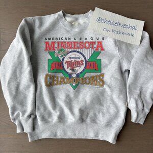 Vintage Minnesota Twins 1991 World Series Baseball Sweatshirt, Retro MLB Shirt